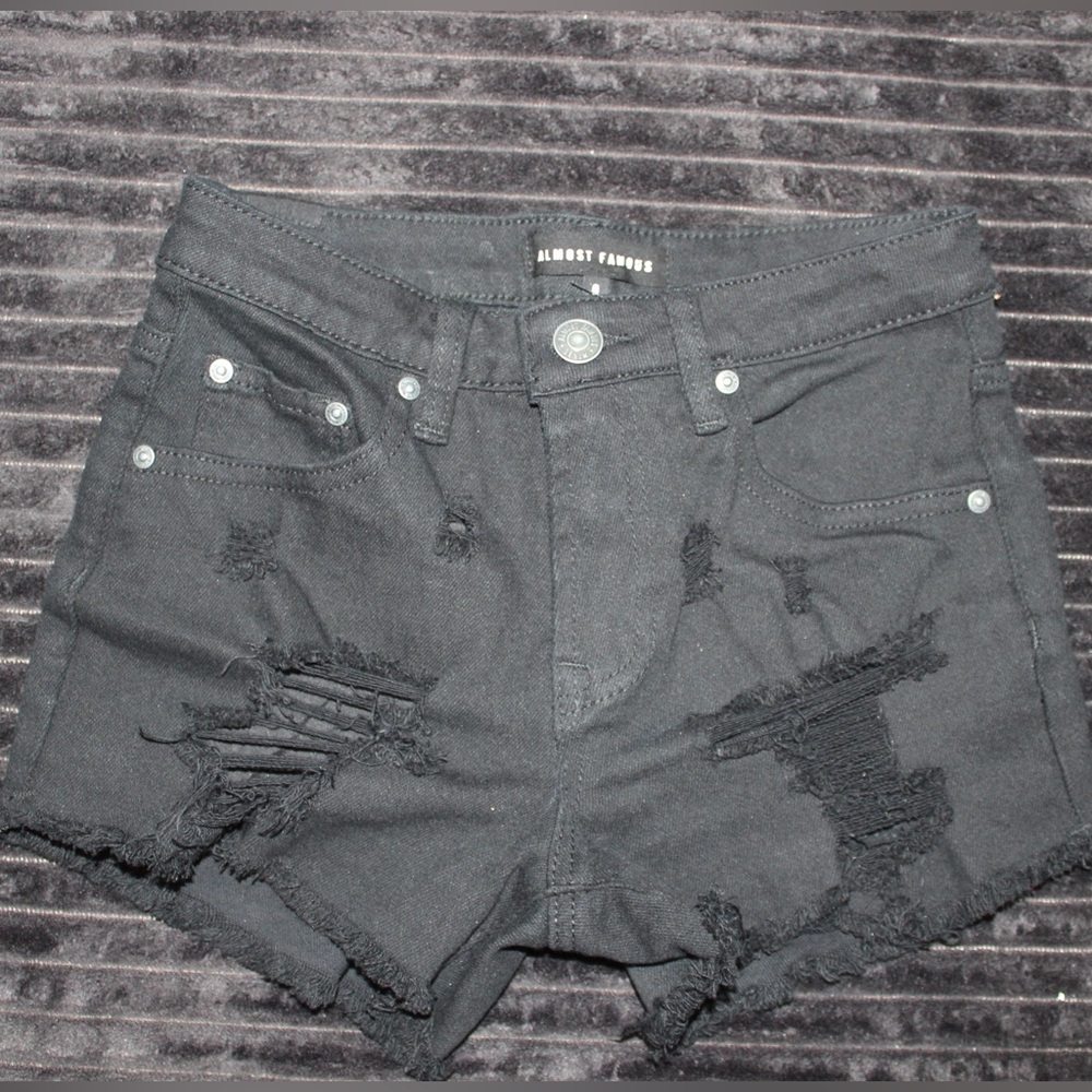 Almost Famous Black Jean Shorts! (Size 0)